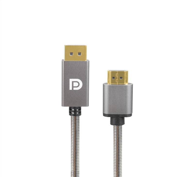 สแตนเลส DP 1.1V ชายกับอะแดปเตอร์ HDMI หญิง 1.4V
